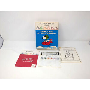 1984 Random House Apple Software | Snoopy's Skywriter Scrambler | Floppy Disk